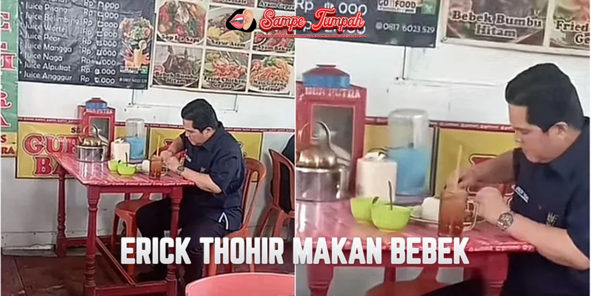 Erick Tohir Nikmati Bebek