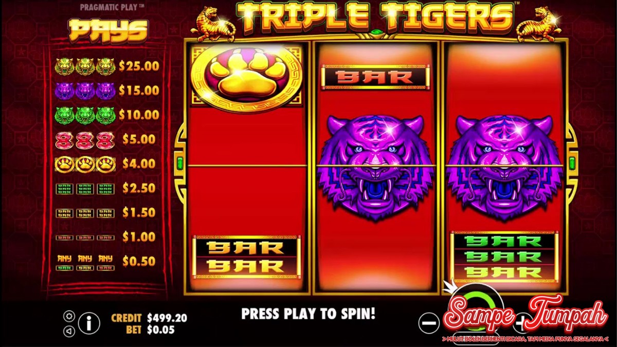 Raungan Triple Tigers: Menggetarkan Dunia Slot dengan Tsunami!