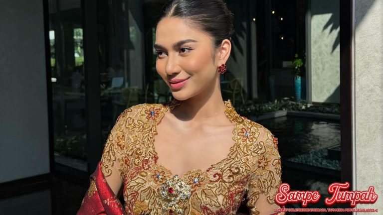 Gaya Azizah Salsha dalam Kebaya Emas, Fans Sebut Mirip Ariel